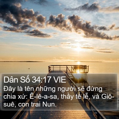 Dân Số 34:17 VIE Bible Verse Image