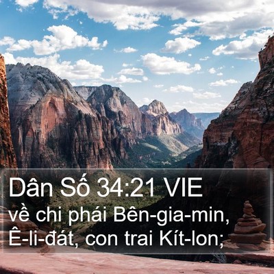 Dân Số 34:21 VIE Bible Verse Image