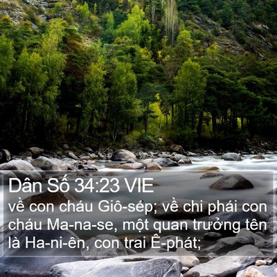 Dân Số 34:23 VIE Bible Verse Image