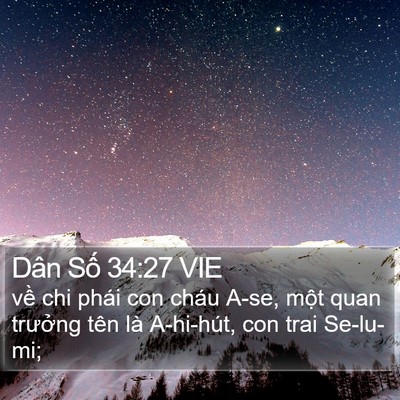 Dân Số 34:27 VIE Bible Verse Image