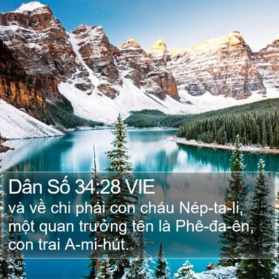 Dân Số 34:28 VIE Bible Verse Image