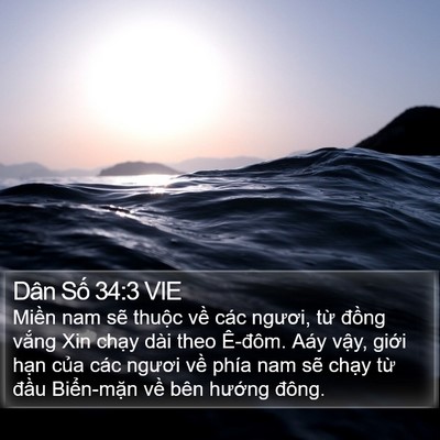 Dân Số 34:3 VIE Bible Verse Image