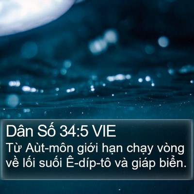 Dân Số 34:5 VIE Bible Verse Image