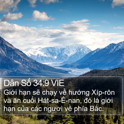 Dân Số 34:9 VIE Bible Verse Image