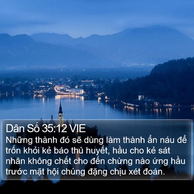 Dân Số 35:12 VIE Bible Verse Image