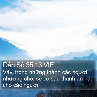 Dân Số 35:13 VIE Bible Verse Image