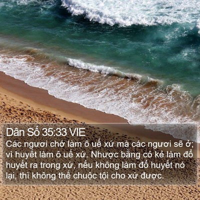 Dân Số 35:33 VIE Bible Verse Image