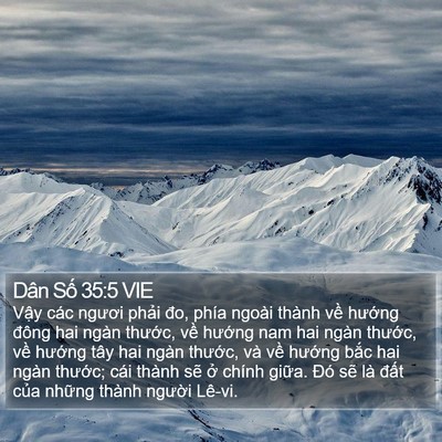 Dân Số 35:5 VIE Bible Verse Image