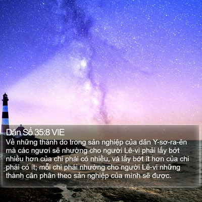 Dân Số 35:8 VIE Bible Verse Image
