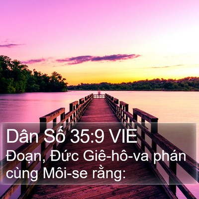 Dân Số 35:9 VIE Bible Verse Image