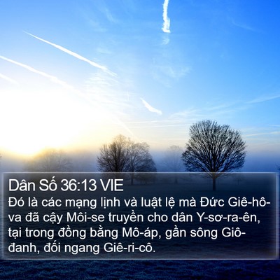 Dân Số 36:13 VIE Bible Verse Image