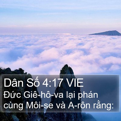 Dân Số 4:17 VIE Bible Verse Image