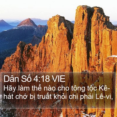 Dân Số 4:18 VIE Bible Verse Image