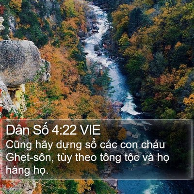 Dân Số 4:22 VIE Bible Verse Image
