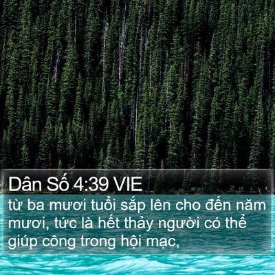 Dân Số 4:39 VIE Bible Verse Image