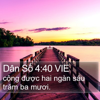 Dân Số 4:40 VIE Bible Verse Image