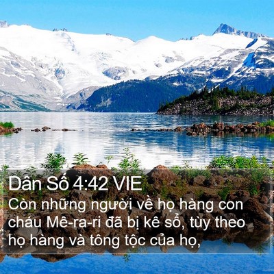 Dân Số 4:42 VIE Bible Verse Image