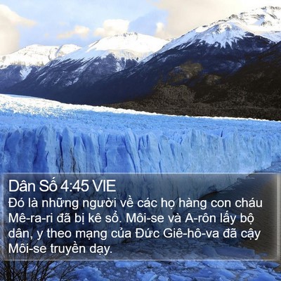 Dân Số 4:45 VIE Bible Verse Image