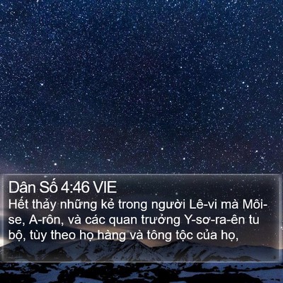 Dân Số 4:46 VIE Bible Verse Image
