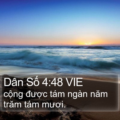 Dân Số 4:48 VIE Bible Verse Image