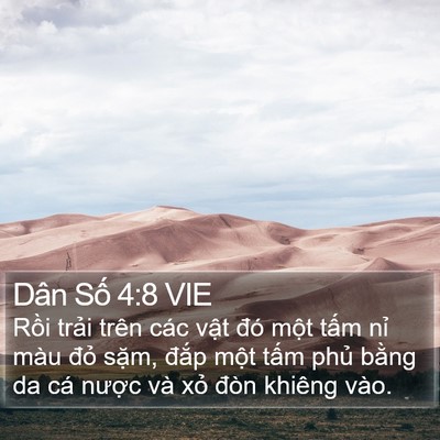 Dân Số 4:8 VIE Bible Verse Image