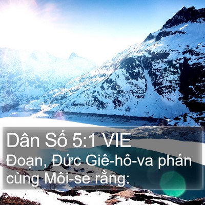 Dân Số 5:1 VIE Bible Verse Image