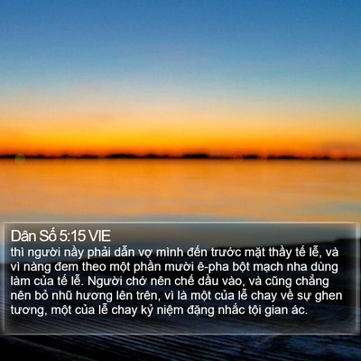 Dân Số 5:15 VIE Bible Verse Image