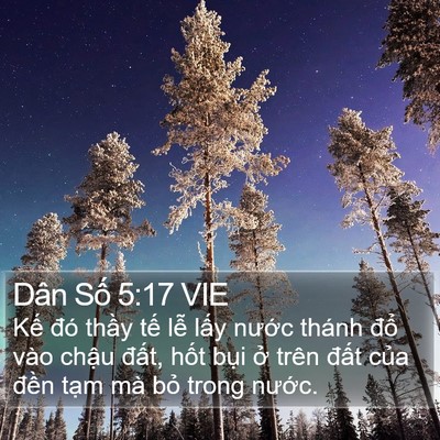 Dân Số 5:17 VIE Bible Verse Image
