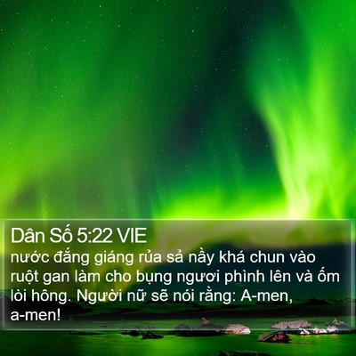 Dân Số 5:22 VIE Bible Verse Image