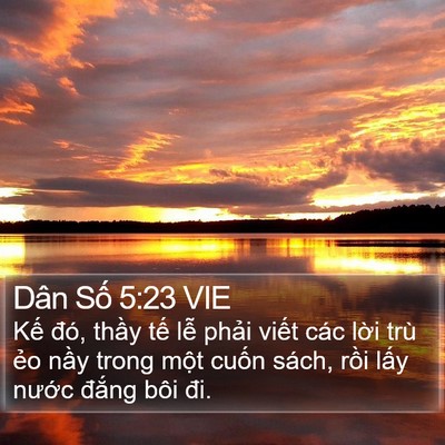 Dân Số 5:23 VIE Bible Verse Image