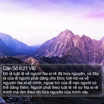 Dân Số 6:21 VIE Bible Verse Image