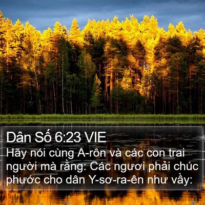 Dân Số 6:23 VIE Bible Verse Image