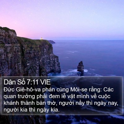 Dân Số 7:11 VIE Bible Verse Image