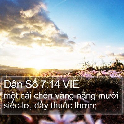 Dân Số 7:14 VIE Bible Verse Image
