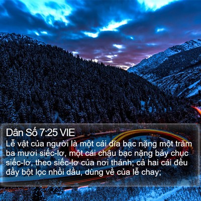 Dân Số 7:25 VIE Bible Verse Image