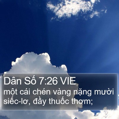 Dân Số 7:26 VIE Bible Verse Image