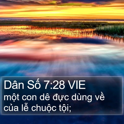 Dân Số 7:28 VIE Bible Verse Image