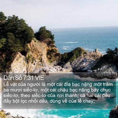 Dân Số 7:31 VIE Bible Verse Image