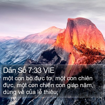 Dân Số 7:33 VIE Bible Verse Image