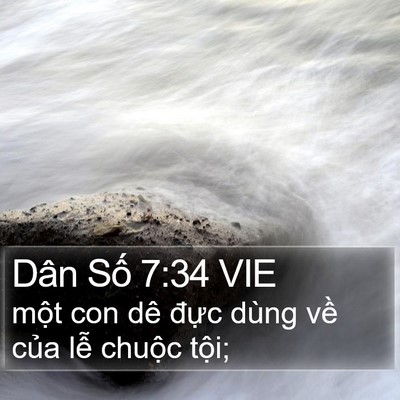 Dân Số 7:34 VIE Bible Verse Image