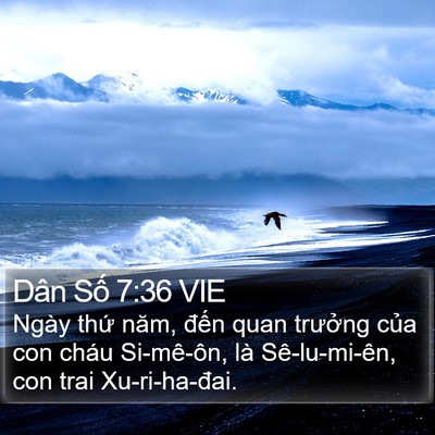 Dân Số 7:36 VIE Bible Verse Image