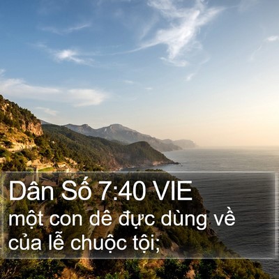 Dân Số 7:40 VIE Bible Verse Image
