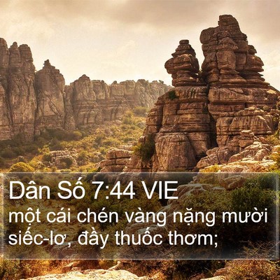 Dân Số 7:44 VIE Bible Verse Image
