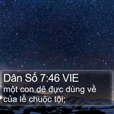 Dân Số 7:46 VIE Bible Verse Image