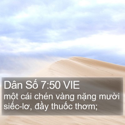 Dân Số 7:50 VIE Bible Verse Image