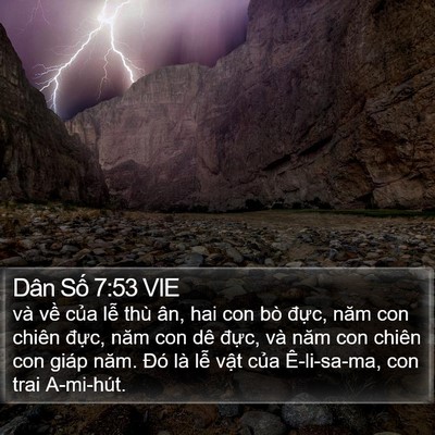 Dân Số 7:53 VIE Bible Verse Image