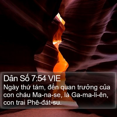 Dân Số 7:54 VIE Bible Verse Image