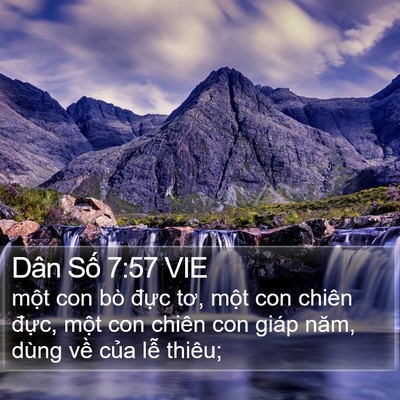 Dân Số 7:57 VIE Bible Verse Image