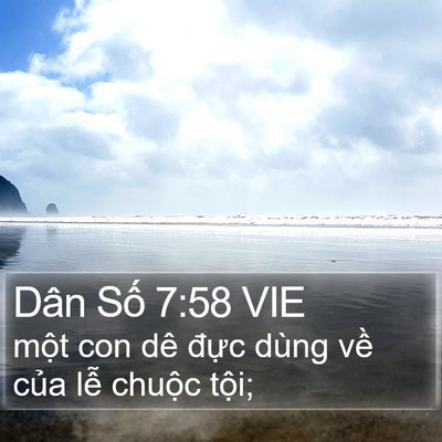 Dân Số 7:58 VIE Bible Verse Image