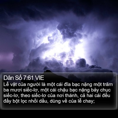 Dân Số 7:61 VIE Bible Verse Image